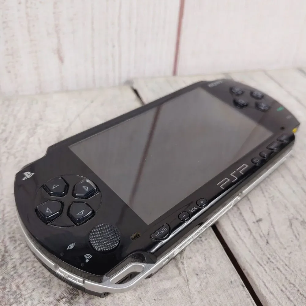 WORKS but NO BATTERY - Sony PSP 1001 1000 Series USA Console Black + Memory Card